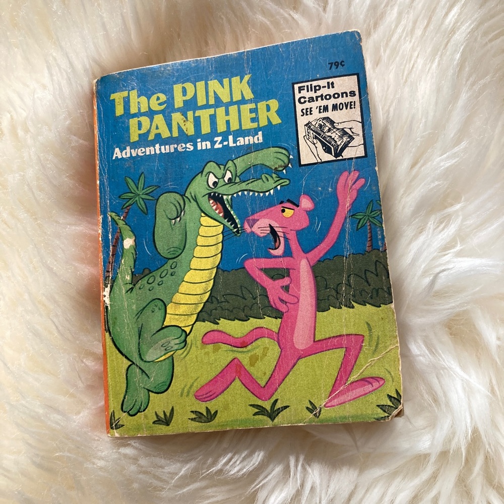 Vintage 1976 Pink Panther Flip Book Whitman 💗 Skateboard Retro